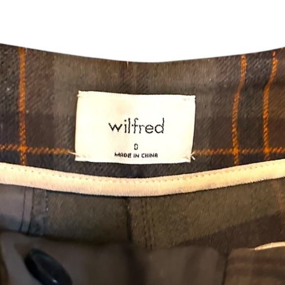 Aritzia Wilfred Chambéry Pant- Cropped, Pleated Plaid Pants- Size 0 - Picture 11 of 15